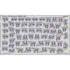 1/200 WWII USN Deck Crew Figure set (1 Colour Photo-etched sheet)