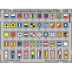 1/350 International Marine Signal Flags (Steel, 1 Photo-Etched Sheet)