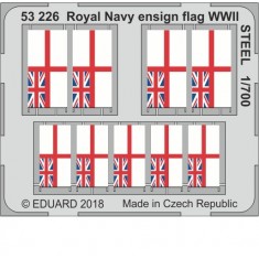 1/700 WWII Royal Navy Ensign Flag STEEL Detail-up set (PE)