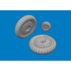 1/24 Bf 109G-5/6 Wheels for Airfix kits