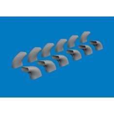 1/24 Bf 109G-5/6 Exhaust Stacks for Airfix kits