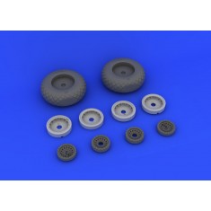 1/32 Boeing B-17G Flying Fortress Resin Wheels Set for HK Models kit