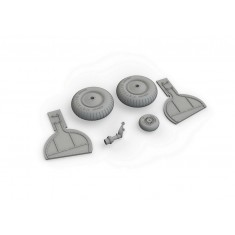 1/32 Messerschmitt Bf 108 Wheels Set for Eduard kits