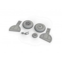 1/32 Messerschmitt Bf 108 Wheels (Spoked) for Eduard kits