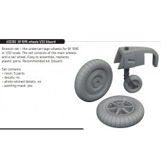 1/32 Messerschmitt Bf 109E Wheels for Eduard kits