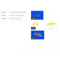 1/48 Lockheed F-104C Starfighter Detail Set for Kinetic kits
