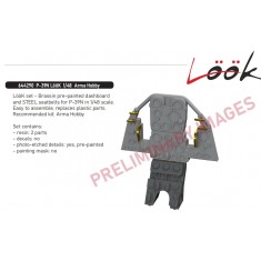 1/48 Bell P-39N Airacobra Dashboard and Seatbelts for Arma Hobby kits