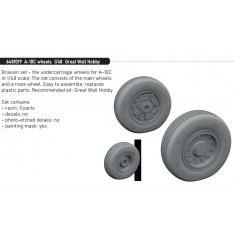 1/48 A-10C Thunderbolt II Wheels for Great Wall Hobby kits
