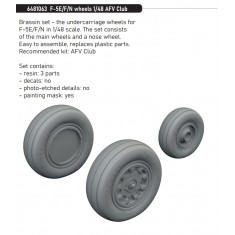 1/48 Northrop F-5E/F/N Tiger II Wheels for AFV Club kits