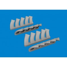 1/48 Mosquito Exhaust Stacks for Tamiya kits