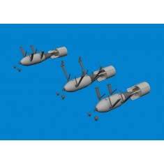 1/48 P-40 Warhawk 250lb Mc British Bombs for Eduard kits