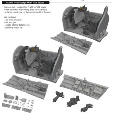 1/48 P-40E Warhawk Cockpit for Eduard kits
