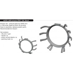1/48 A6M5 Zero Exhausts for Eduard kits