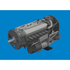 1/48 Curtiss P-40N Engine for Eduard kits