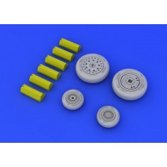 1/48 McDonnell F-4B/F-4N Phantom Resin Wheels Set for Academy kit