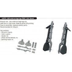 1/48 A6M Zero 3D Undercarriage Legs for Eduard kits