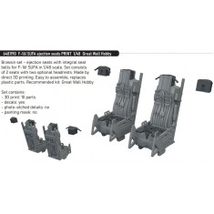 1/48 F-16I SUFA Ejection Seats 3D-printed parts for Great Wall Hobby kits