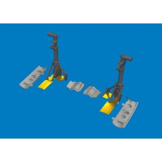 1/48 P-40K Undercarriage Legs 3D-printed parts for Eduard kits