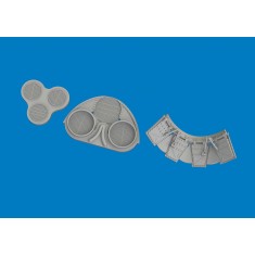 1/48 P-40K Radiators Upgrade Set 3D-printed parts for Eduard kits