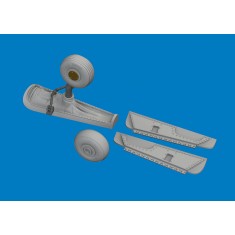 1/48 P-40K Tail Wheel Bay 3D-printed parts for Eduard kits