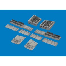 1/48 P-40K Gun Bays 3D-printed parts for Eduard kits