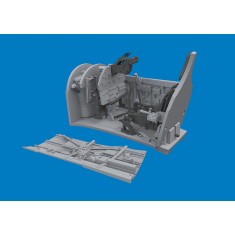 1/48 P-40K Cockpit 3D-printed parts for Eduard kit