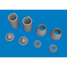 1/48 McDonnell Douglas F/A-18A/C Exhaust Nozzles 3D-printed Parts for Kinetic Kit