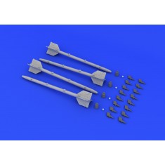 1/48 AIM 9J Sidewinder Missiles Set (4 Missiles) (Resin+PE+Decals)