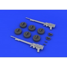 1/48 WWI Lewis Mk.III Guns Set (2 Guns & 6 Magazines) (Resin+PE)