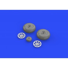 1/48 Curtiss P-40B Tomahawk Wheels for Airfix kit