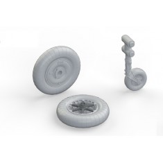 1/48 Messerschmitt Bf 109 Wheels Set for Eduard kit