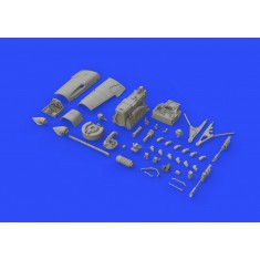 1/48 Messerschmitt Bf 109F Engine and Fuselage Guns for Eduard kit