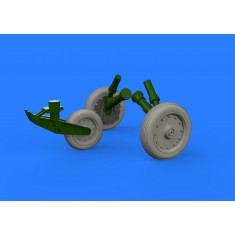 1/48 F-8 Crusader Wheels Brassin Set for Eduard/Hasegawa kits