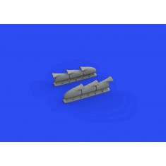 1/48 Supermarine Spitfire Mk.V Three-stacks Exhausts Fishtail for Eduard kits