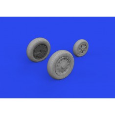 1/48 Saab J-35 Draken Wheels Type 2 for Hasegawa kits
