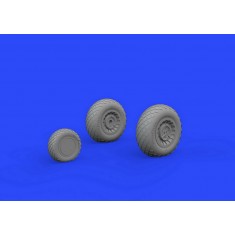 1/72 North American B-25 Mitchell Wheels Set (brassin) for Hasegawa kits