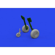 1/72 Messerschmitt Bf 110E Wheels for Eduard kits