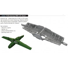 1/72 P-51D Mustang Wheel Bay for Eduard kits