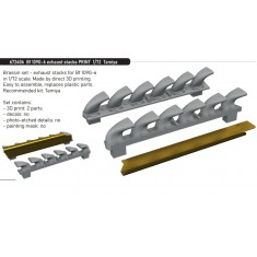 1/72 Bf 109G-6 Exhaust Stacks for Tamiya kits