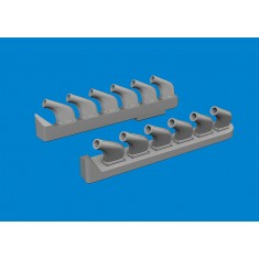 1/72 P-51 Mustang Exhaust Stacks for Tamiya kits