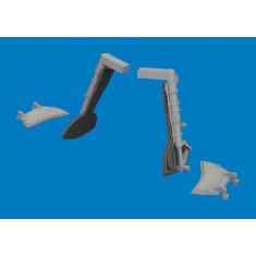 1/72 Bf 109K-4 Undercarriage Legs 3D-printed parts for Eduard kits