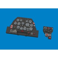 1/72 P-51B/C Pre-painted Dashboard and Steelbelts for Arma Hobby kits
