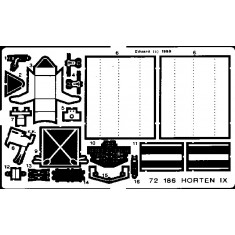 Photoetch for 1/72 Horten IX/Go 229 for Revell kit