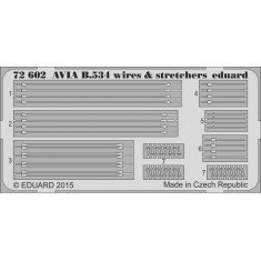 1/72 Avia B.534 Wires & Stretchers Set for Eduard kit (1 PE sheet)