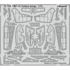 1/72 TBF-1C Folded Wings PE set for Hobby Boss kits