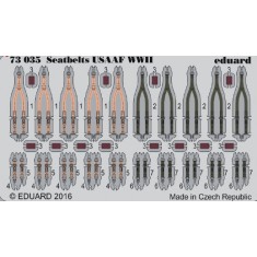 1/72 WWII USAAF Seatbelts (Steel, 1 Photo-Etched Sheet)