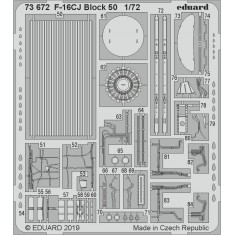 1/72 General Dynamics F-16CJ Fighting Falcon Block 50 Detail Set for Tamiya kits