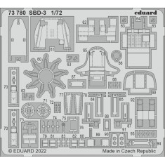 1/72 Douglas SBD-3 Dauntless Detail set for Flyhawk kits