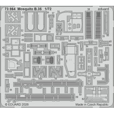 1/72 de Havilland Mosquito B.35 Photo-etched set for Airfix kits