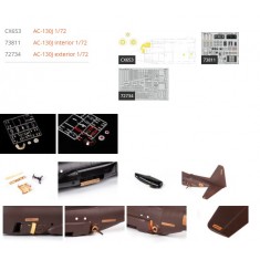 1/72 AC-130J Part I Super Detail Set for Zvezda kits